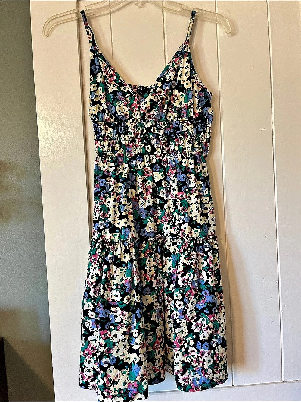 Rails Floral Mini Dress in Black & Multicolor Size XS Like New